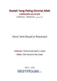 Image of Ibadah Yang Paling Dicintai Allah.pdf